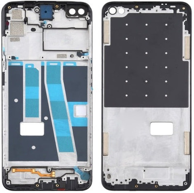 AL HAYY TRADERS Oppo A52 2020 Middle Frame Bezel Replacement Front Panel(BLACK)