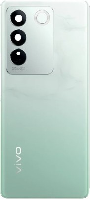 Sandreezz Vivo V27 (5G) (Glass) (With Camera lens Ring) (with Proper Logo) Back Panel(Emerald Green)