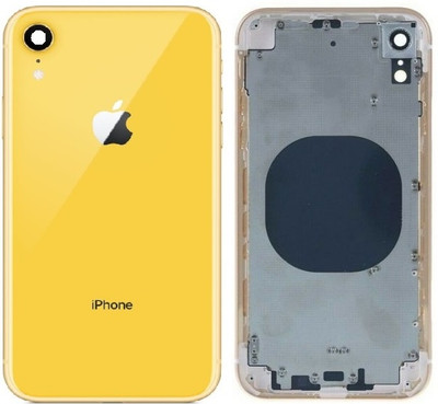 KezeMize Apple iPhone XR Housing Body Back Panel(Yellow)