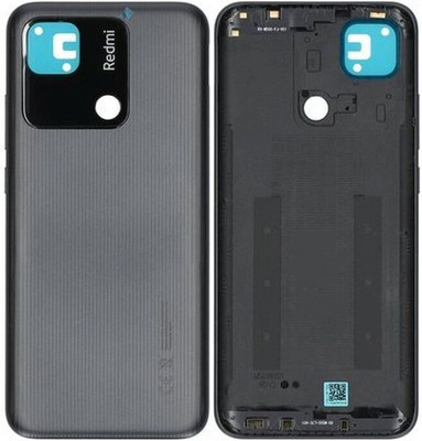 Sandreezz Xiaomi Redmi 10A (with Proper Logo) (with Side Volume Power Buttons) Back Panel(Charcoal Black)