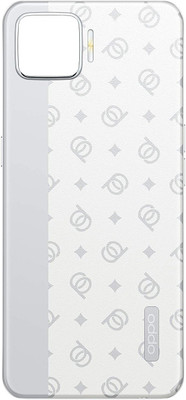 Unique4Ever Oppo F17 (CPH2095 ) with Side Volume & Power Buttons Back Panel(Classic Silver)