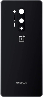 Tworld OnePlus 8 Pro 5G ( IN2023, IN2020, IN2021, IN2025 ) - [With Camera Glass & Adhesive Tape] Battery Replacement Glass Door Back Panel(Onyx Black)