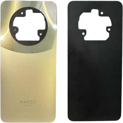 Sandreezz Realme Narzo 70 Pro (5G) (Glass) (Best Quality) (with Proper Logo) Back Panel(Glass Gold)