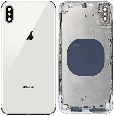 Sandreezz Apple iPhone XS Max (With All & Side Volume Power Buttons) (Best Quality) Full Panel(Silver)
