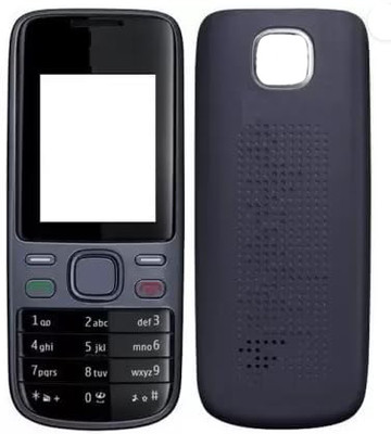 imbi Nokia 2690 Front Back Body With Keypad Front & Back Panel(Black)