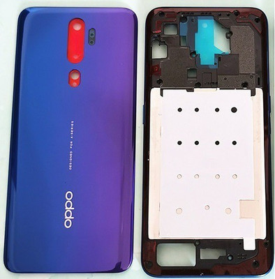 Sandreezz OPPO A9 2020 (Housing Body) (Side Keys with Middle Body) (with Proper Logo) Back Panel(Space Purple)