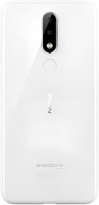 Shkiyo Nokia 5.1 Plus With Proper Logo And With Camera Lens Back Panel(White)