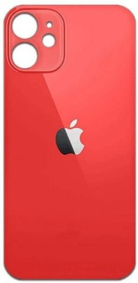 SRaccessories Apple iPhone 12 Mini (Glass) Back Panel(Red)