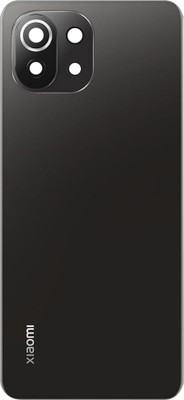 Kraze4blaze Xiaomi Mi 11 Lite (Best Quality)(With Camera Lens)(With Proper Logo) Back Panel(Black)