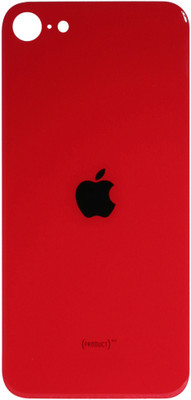 HQP for Apple iPhone SE 2020 ( A2275 / A2296 / A2298 ) - [ With Brand LOGO & Pre Installed Adhesive Tape ] Battery Back Glass Door Replacement Back Panel(Red)