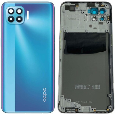 Sandreezz Oppo F17 Pro (With Middle Ring Camera Lens & Side Volume Power Buttons) Full Panel(Magic Blue)