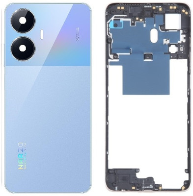 Sandreezz Realme Narzo N55 (with Proper Logo) (With Middle Ring & Side Volume Power Buttons) Full Panel(Prime Blue)