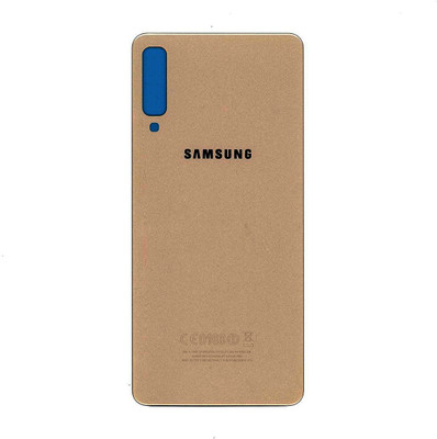 HQP for Samsung Galaxy A7 2018 ( SM-A750F, SM-A750FN, SM-A750G, SM-A750GN ) [ Brand LOGO + Pre Installed Adhesive Tape ] Battery Back Glass Door Replacement Back Panel(Gold)