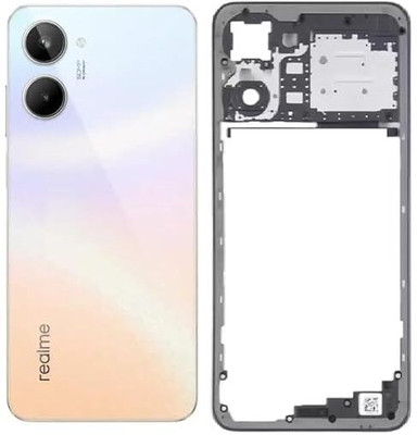 AAA Spares For Realme 10 (4g) body housing (with Camera Lens,Midle Ring,Key) Full Panel(White)
