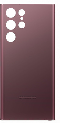 Sandreezz Samsung Galaxy S22 Ultra (5G) (with Proper Logo) Back Panel(Burgundy)