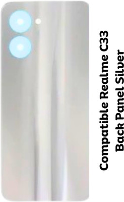 Shkiyo REALME C33 With Proper Logo Back Panel(Silver)