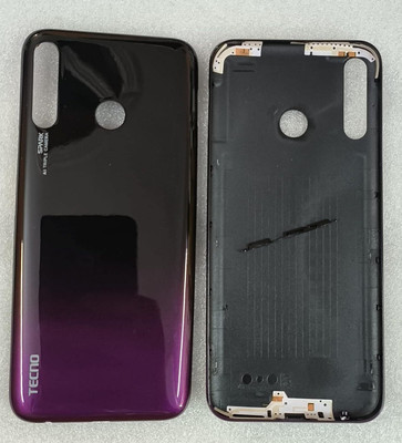 Sandreezz Tecno Spark 4 (KC8) (with Proper Logo) Back Panel(Royal Purple)