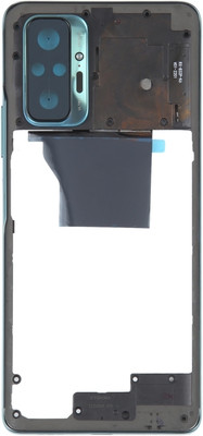 HQP for Xiaomi Redmi Note 10 Pro / Note 10 Pro Max / Note 10 Pro (India) - [ With Volume Key and Network Strips ] Middle frame bezel Chassis Ring Digitizer Panel(Blue)