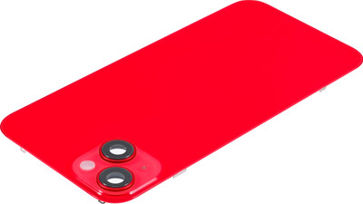 Spares4ever iPhone 14 Plus Red Replacement Glass with Camera Lens and Magsafe Magnet Back Panel(Red)