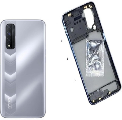 FixHub REALME NARZO 20 PRO BACK FULL BODY BACK PANEL WITH RING COMPATIBLE Back Panel(silver)