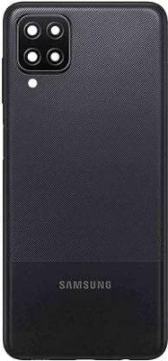 starware Samsung Galaxy M12 Black Samsung Galaxy M12 Black Back Panel(Black)