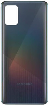 FixHub Samsung Galaxy A51 back cover compatible Back Panel(BLACK)