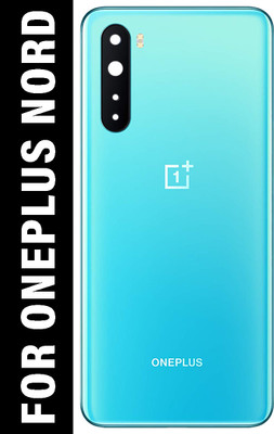 Safa Oneplus Nord With Camera Glass Back Panel(Blue)