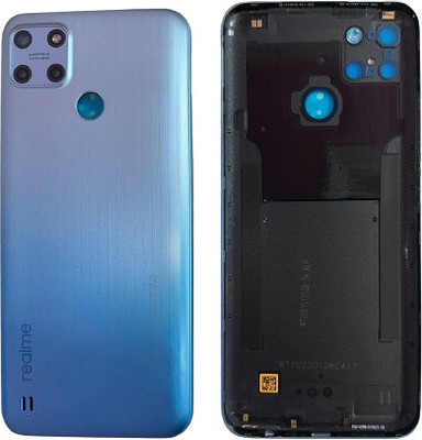 Sandreezz Realme C25_Y (Best Quality) (With Side Volume Power Buttons) (with Proper Logo) Back Panel(Glacier Blue)