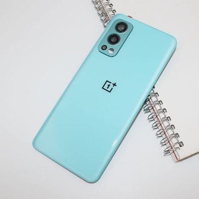 AceKing ONEPLUS NORD 2 COMATIBLE WITH COMPLETE CAMERA FRAME GLASS Back Panel(BLUE)