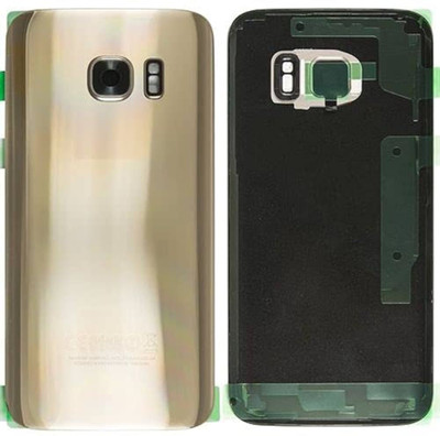 SPAREWARE Samsung Samsung Galaxy S7 Edge -Gold (WITH CAMERA LENS) Back Panel(Gold)