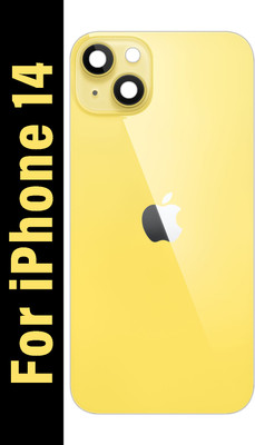 Safa Apple 14 With Camera Glass Back Panel(Yellow)