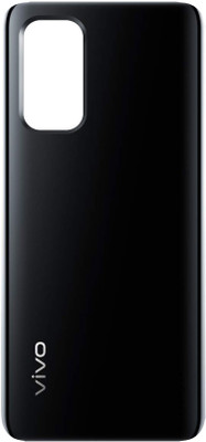 HQP for Vivo V19 [ With LOGO & Pre Installed Adhesive Tape ] Battery Back Glass Door Replacement Back Panel(Piano Black / Gleam Black)