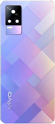 Sandreezz Vivo Y73 (Glass) (With Camera lens Ring) (with Proper Logo) Back Panel(Diamond Flare)