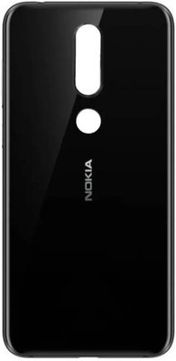 SRaccessories Nokia 6.1 Plus Back Panel(Black)