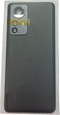 IncMart XIAOMI 12 Pro 5G With Camara Lens Back glass Back Panel(Black)