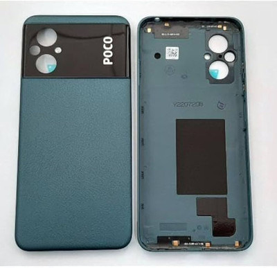 Sandreezz Poco M5 (with Proper Logo) (with Side Volume & Power Buttons) Back Panel(Icy Blue)