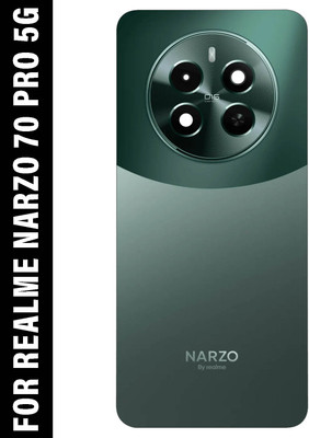 Safa Realme Narzo 70 Pro 5G With Camera Glass Back Panel(Glass Green)