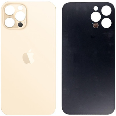 KezeMize Apple iPhone 12 Pro (Best Quality)(With Proper Logo)(Glass) Back Panel(Gold)