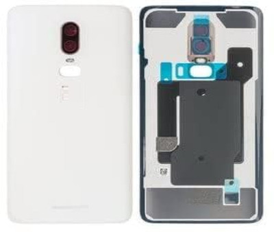 SPAREWARE Oneplus Oneplus 6 -White (WITH CAMERA LENS) Back Panel(White)