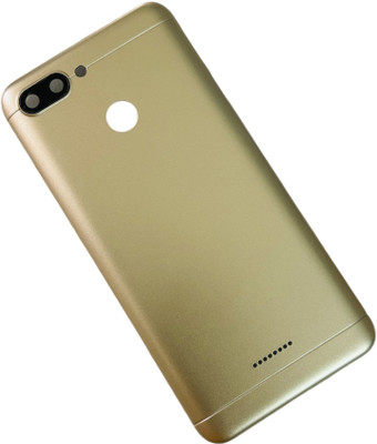 imbi Xiaomi Redmi 6 With Power and Volume Button Camera Glass Full Panel(Gold)