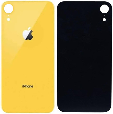 Sandreezz Apple iPhone XR (Glass) (Best Quality) (with Proper Logo) Back Panel(Yellow)