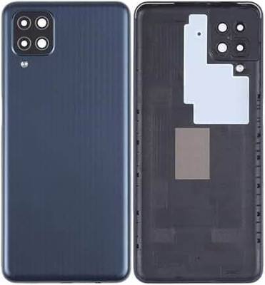 SPAREASP Samsung M12 (With proper Logo and Side keys) Back Panel(Black)