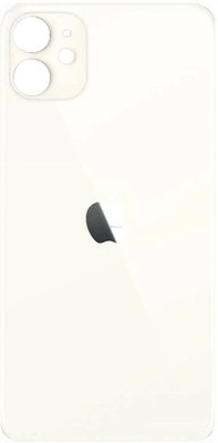 Sandreezz Apple iPhone 11 (Glass) (Best Quality) (with Proper Logo) Back Panel(White)