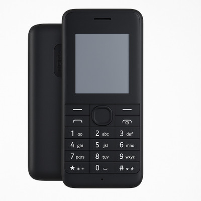 imbi Nokia 106 2013 Single Sim Front Back and Middle Body With Keypad Full Panel(Black)