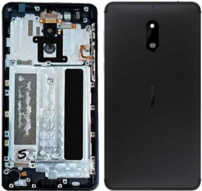 imbi Nokia 6 (TA-1021, TA-1033) Power and Volume Button Camera Glass Full Panel(Black)