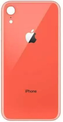 SRaccessories iPhone XR Glass Back Panel(Orange)