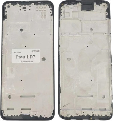 Sandreezz Tecno Pova (LD7, LD7j) (Original Front Housing LCD Frame) Front Panel(Black)