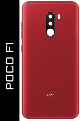 Flipkart SmartBuy POCO F1 Back Panel(Rosso Red)