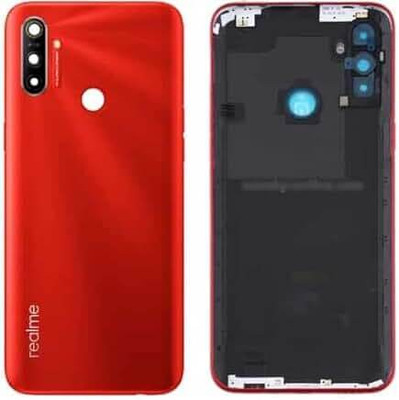 SPAREASP Realme C3 (With Proper Logo) Red Back Panel(Red)