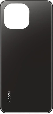 LEISURELIC XIAOMI REDMI MI 11 LITE (GLASS) WITH PROPER LOGO Back Panel(VINLY BLACK)
